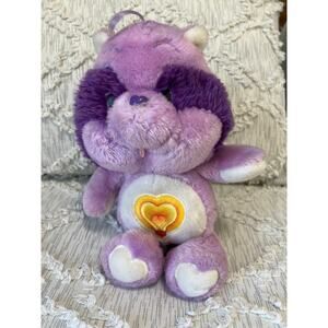 Kenner Vintage 1984 Care Bear Cousins Bright Heart Raccoon 13" Stuffed Animal